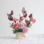 Artificial Flower Ornaments, Fake Flowers for Living Room & Fridge Decoration, Finished Floral Arrangement for Scene Decoration