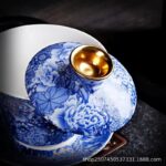 Blue and White Gilded Dragon Sancai Gaiwan - Full Product Analysis
