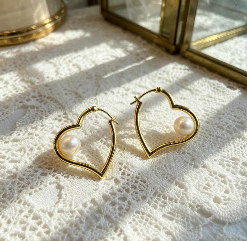 925 Sterling Silver Pearl Earrings