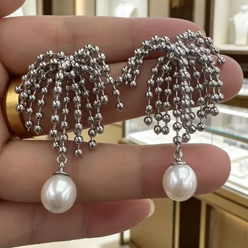 925 Silver Pearlearrings earrings