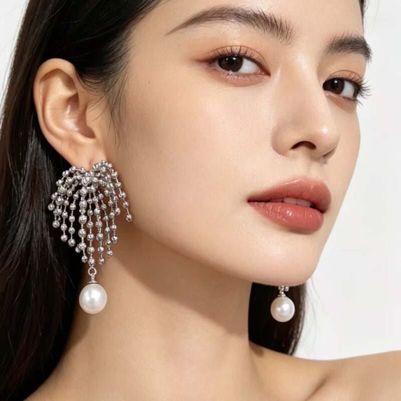 925 Silver Pearlearrings earrings