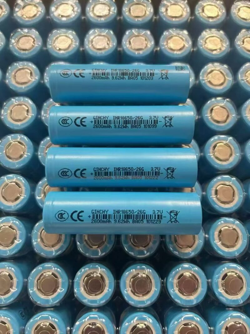 Grade A 18650-2600mAh 3C Brand New 18650 Lithium Battery Grade A 2600 Large Capacity Power Battery for Electric Vehicles and Power Tools 3.7mAh