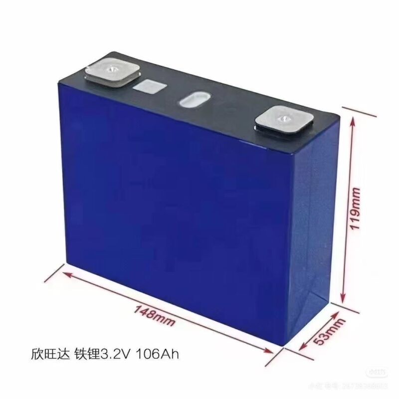 Brand New Sunwoda 3.2V Lithium Iron Phosphate (LiFePO4) Power Battery — 106Ah Single Cell — High-Capacity Energy Storage