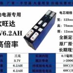 Brand New Sunwoda 6.2Ah 3.7V Emergency Jump Starter Power Supply Component — Ternary Lithium Battery Cell (High-Power Starting Core)