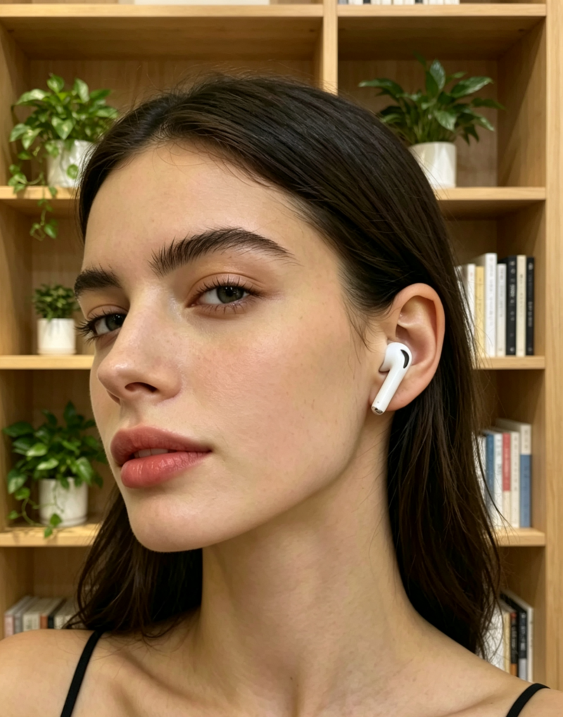 AirPods 4 earphone, the latest upgraded version (4th generation), with spatial audio, gaming mode, true light sensitivity, true pressure sensitivity