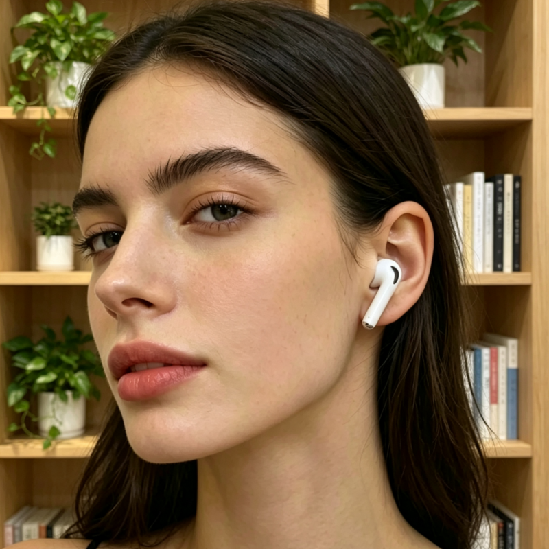 AirPods 4 earphone, the latest upgraded version (4th generation), with spatial audio, gaming mode, true light sensitivity, true pressure sensitivity