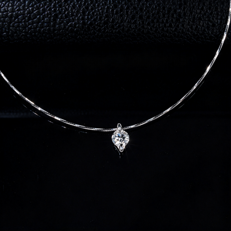 925 Silver Lab-Grown Diamond Necklace (P1192)