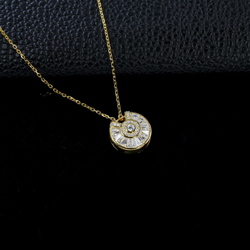 925 Silver Necklace – Yellow Gold-Plated (P0420)