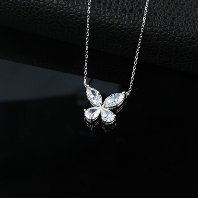 925 Silver and Zircon Necklace (P0912)