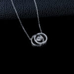 925 Silver Lab-Grown Diamond Necklace (ZHF-PYZ2502)