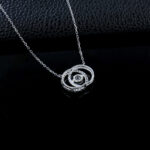 925 Silver Lab-Grown Diamond Necklace (ZHF-PYZ2502)
