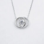 925 Silver Lab-Grown Diamond Necklace (ZHF-PYZ2502)
