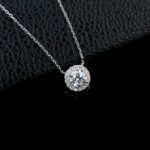 925 Silver Lab-Grown Diamond Necklace (ZHF-PYZ1213)