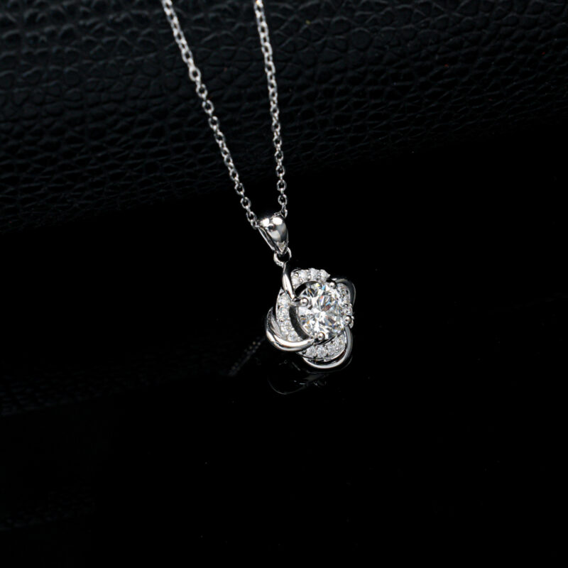 925 Silver Lab-Grown Diamond Necklace (PYZP5516)