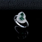925 Silver Lab-Grown Emerald Ring (R0304L)