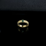 925 Silver Lab-Grown Emerald Ring (R0478L)