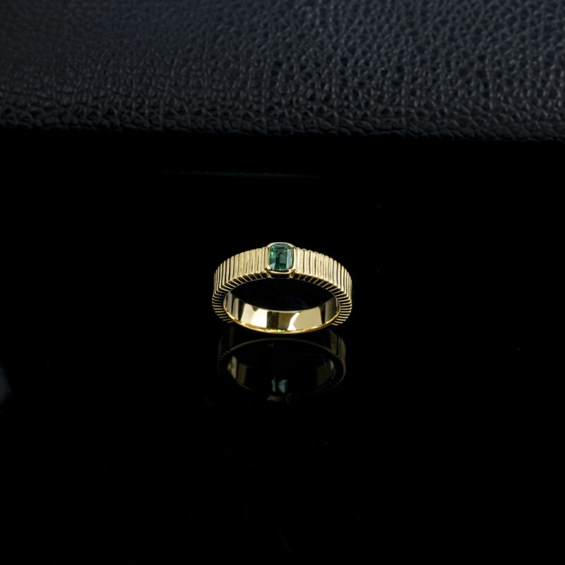 925 Silver Lab-Grown Emerald Ring (R0478L)
