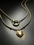 Fashionable necklace featuring a concentric circle design—a versatile, go-with-anything style.