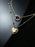 Fashionable necklace featuring a concentric circle design—a versatile, go-with-anything style.