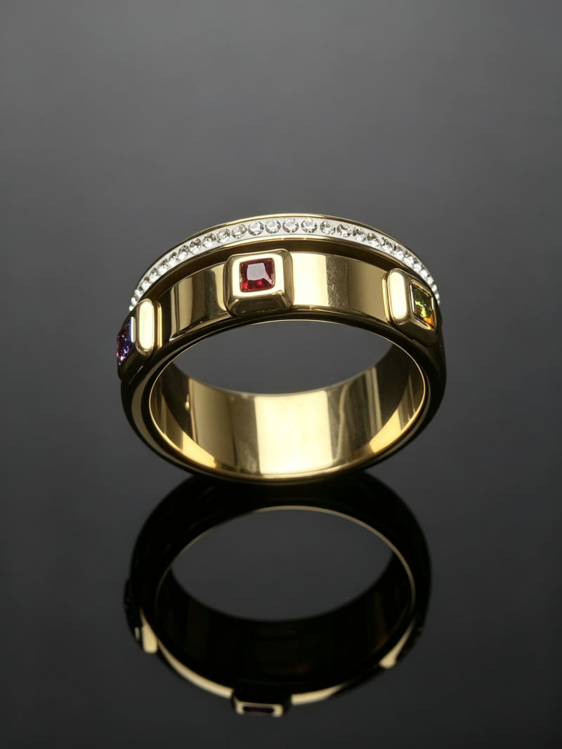 Trendy Men's Titanium Steel Ring